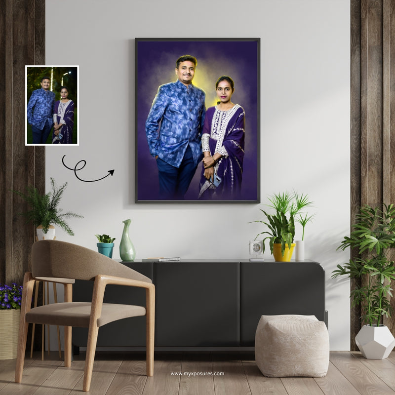 Digital Painting Frame | Customized Portrait