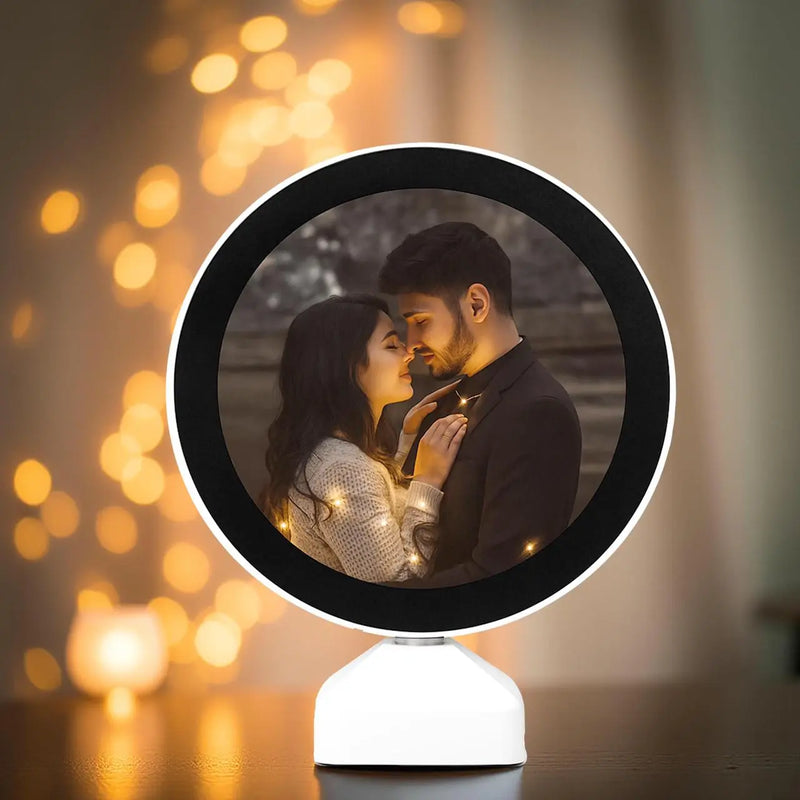 Magic Mirror Photo Frame – 20×25 cm LED 2-in-1 Mirror & Photo Display | Perfect Gift